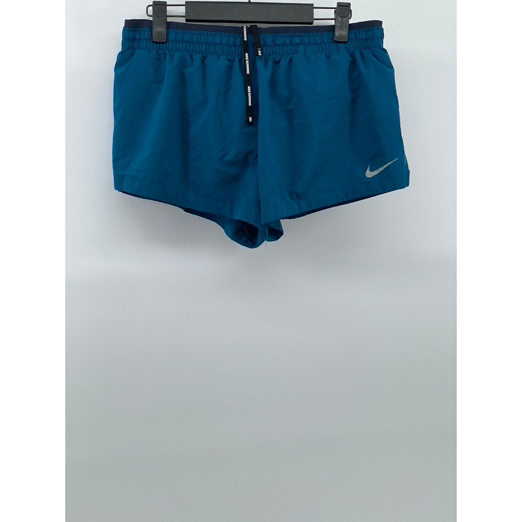 NIKE Women's Dark Blue Drawstring Dri-Fit Running Shorts SZ S