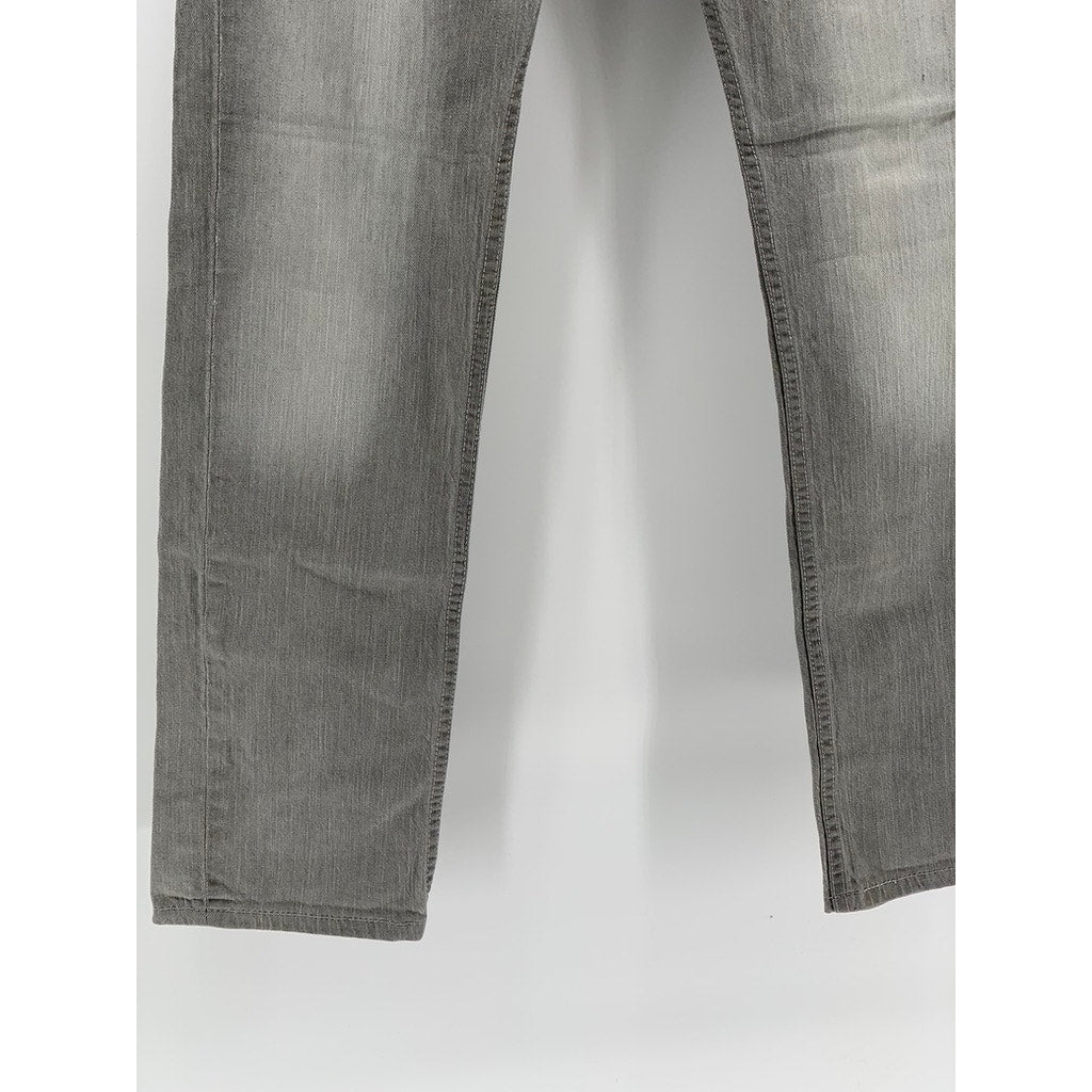 LEVI'S Men's 513 Light Gray Denim Slim Leg Regular Fit Five-Pocket Jeans SZ32X32