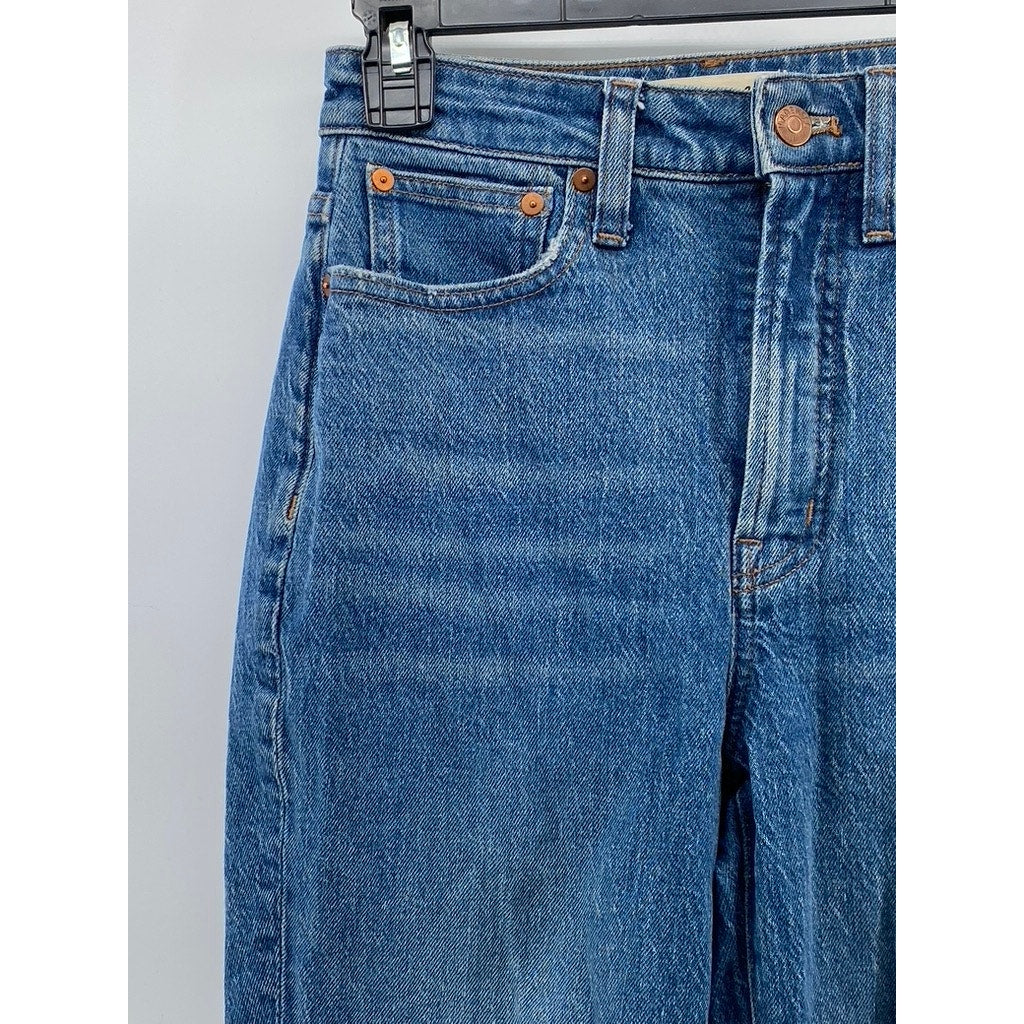 MADEWELL Women's Blue Denim The Curvy Perfect Vintage Regular-Fit Jean SZ 25