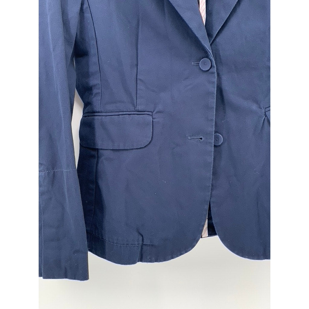 GAP Women's Navy Two Button Notch Collar Long Sleeve Academy Blazer SZ 6