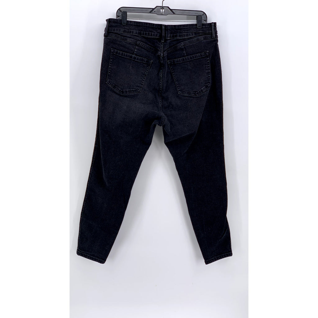 FOREVER 21 Women's Black Solid Skinny-Leg Denim Jeans SZ 16