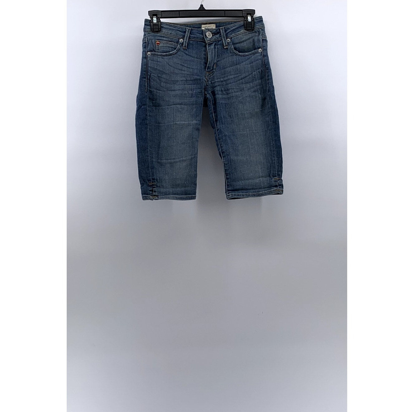 HUDSON Women's Blue Denim Viceroy Five-Pocket Knee Shorts SZ 24