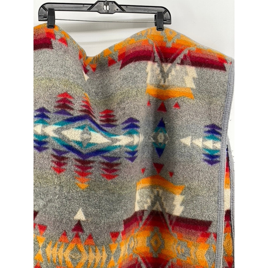 PENDLETON Vintage Tribal Southwestern Wool Blend Beaver State Blanket USA MADE