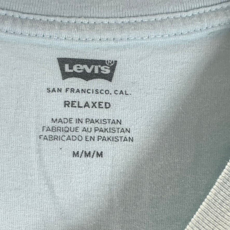 LEVI'S Men's Logo Relaxed Fit Mint Green Short Sleeve T-Shirt SZ M