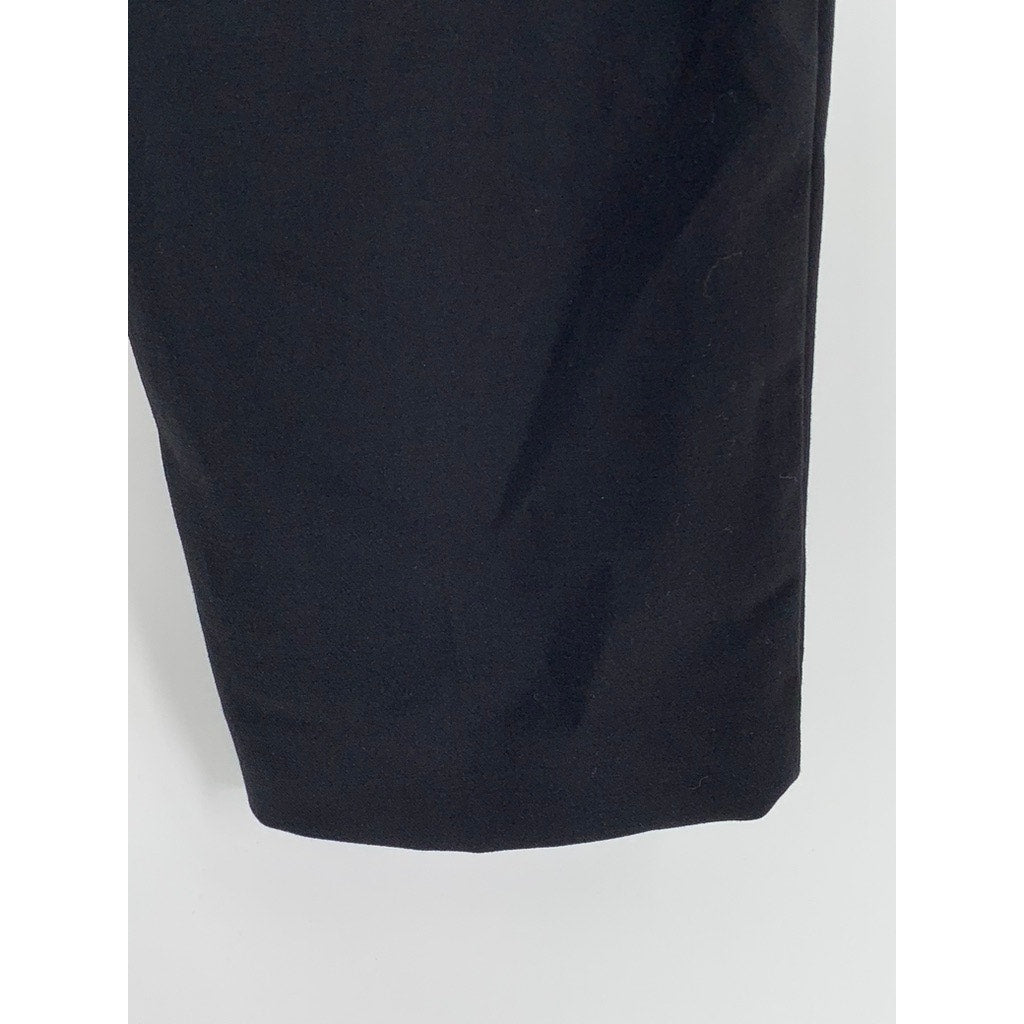 ANN TAYLOR Women's Petite Black Pleated Slim Leg Pants SZ 8P