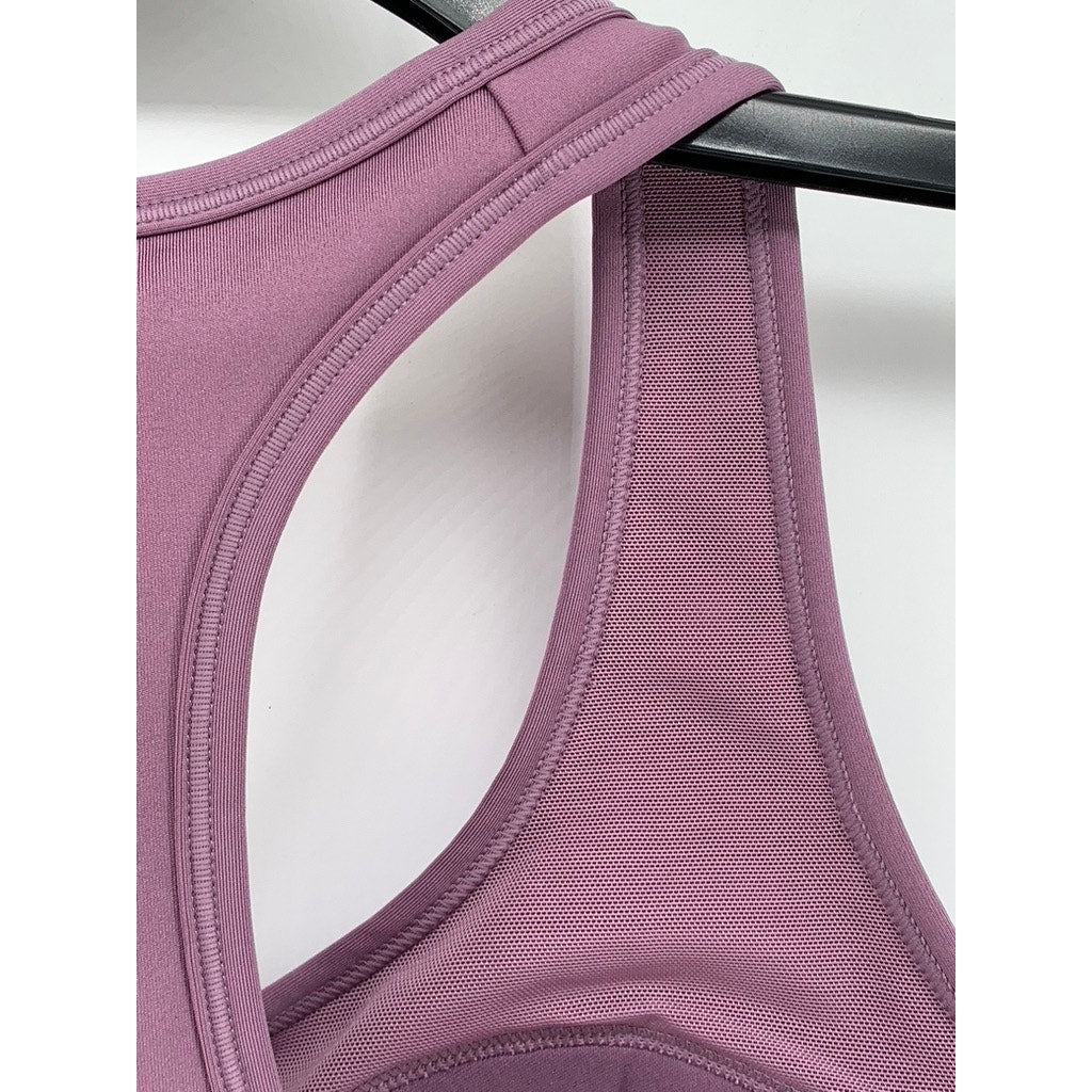 NIKE Women's Lavender Swoosh Medium Support Sports Bra SZ M