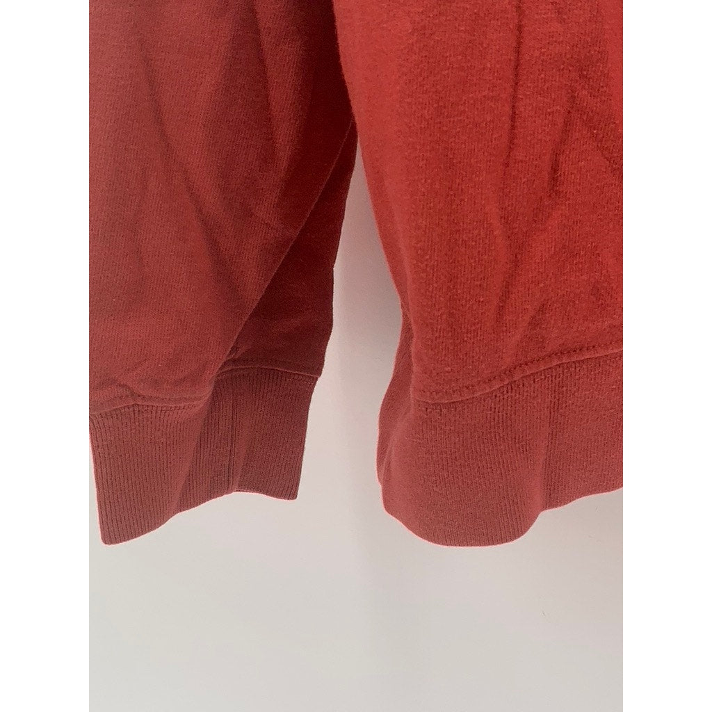 L.L. Bean Men's Red Striped Traditional Fit Sweatshirt SZ S