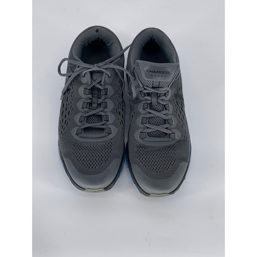UNDER ARMOUR Men's Blue-Gray Charged Intake 4 Exo Running Sneakers SZ 10.5