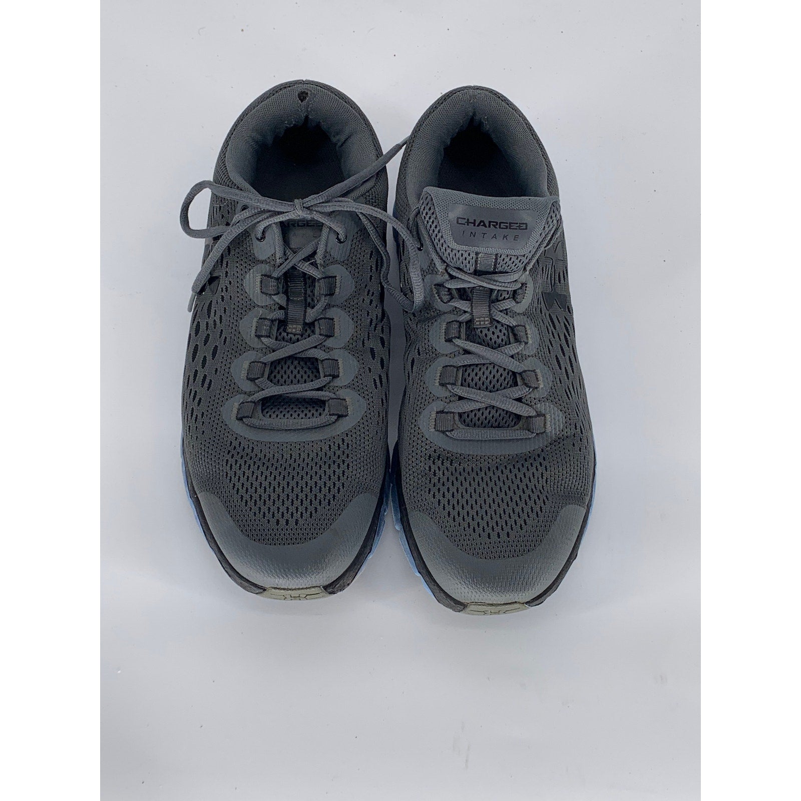 UNDER ARMOUR Men's Blue-Gray Charged Intake 4 Exo Running Sneakers SZ 10.5