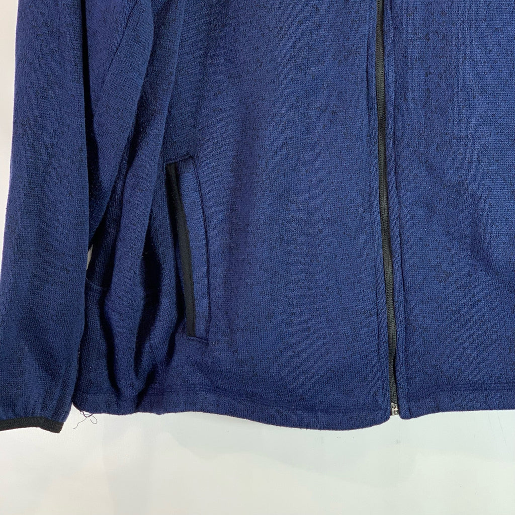 ZEROXPOSUR Men's Dark Blue Stand Collar Zip-Up Jacket SZ 2XL