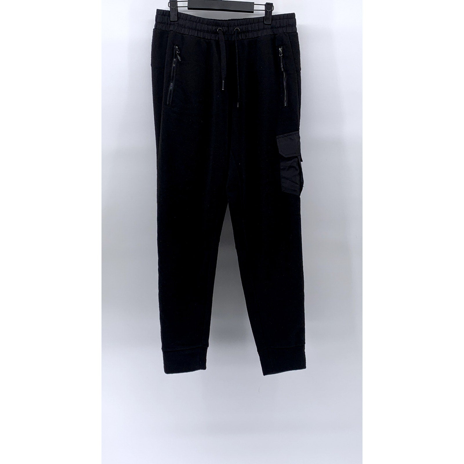 RBX ACTIVE Men's Black Drawstring Pull-On Casual Jogger Sweatpants SZ M