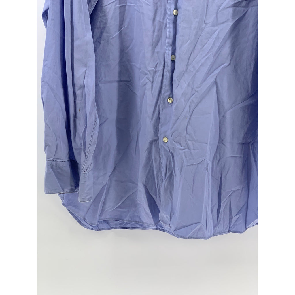 ROCHESTER Men's Big & Tall Blue Button-Up Long Sleeve Shirt SZ L
