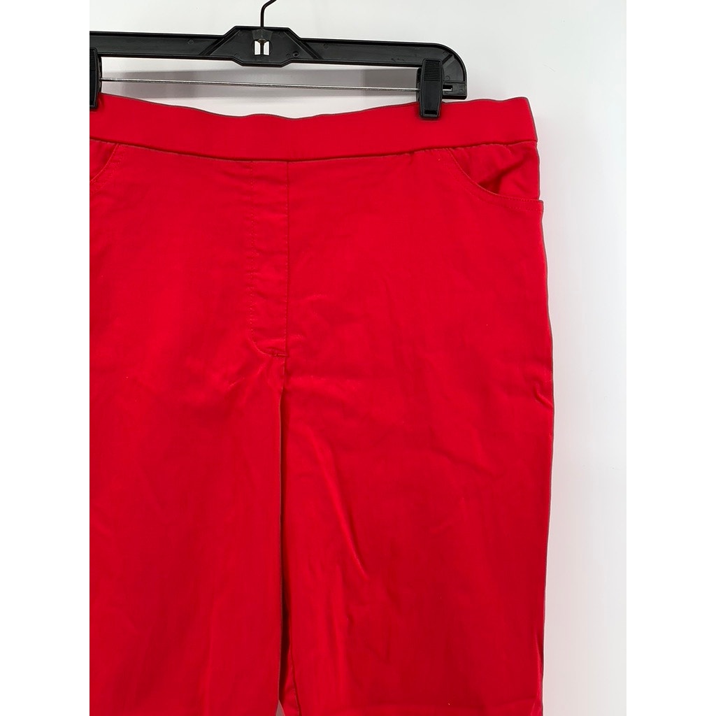 ALFRED DUNNER Women's Petite Red Bermuda Shorts SZ 18P