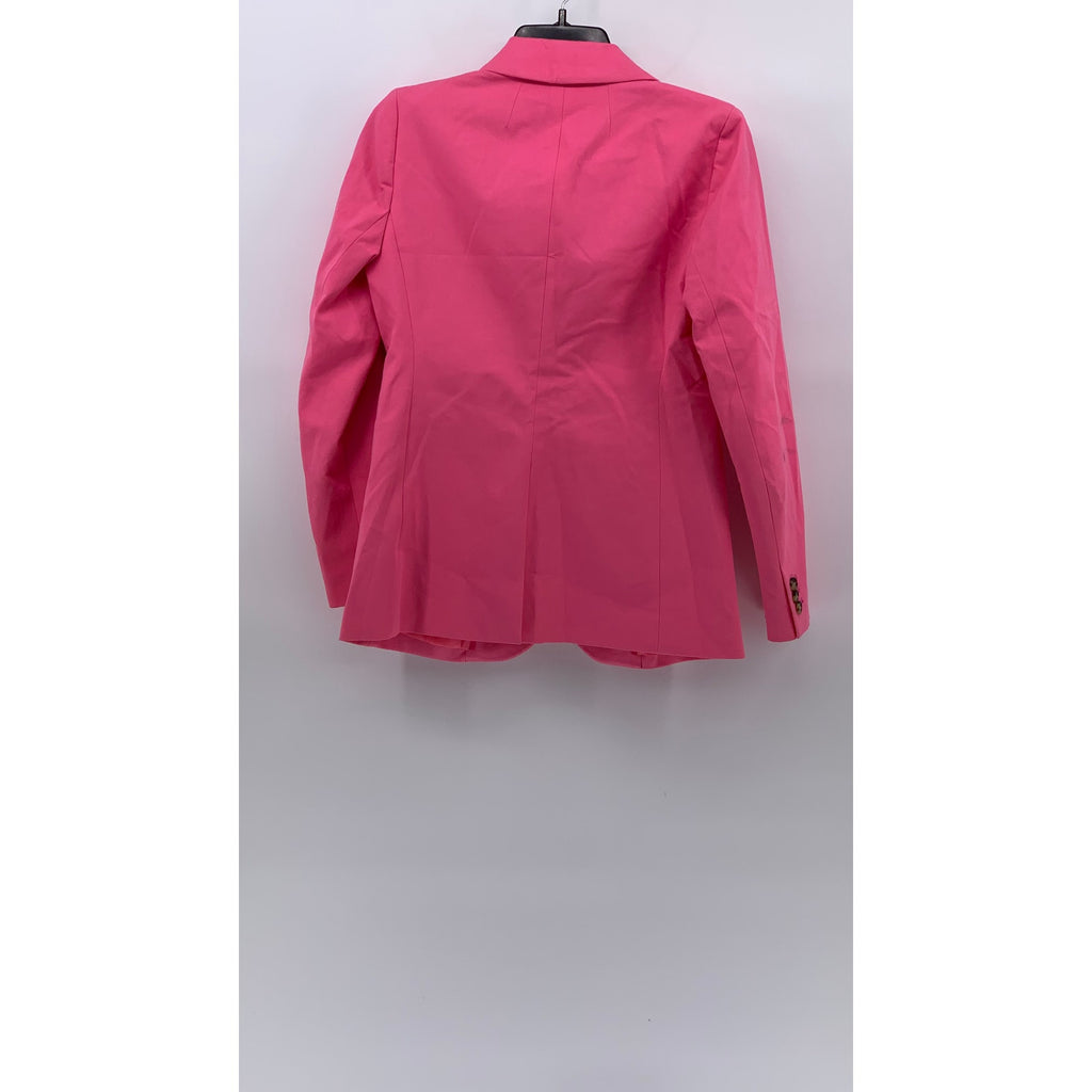 J.CREW Women’s Pink Solid One-Button Bi-Stretch Parke Long Sleeve Blazer SZ 0
