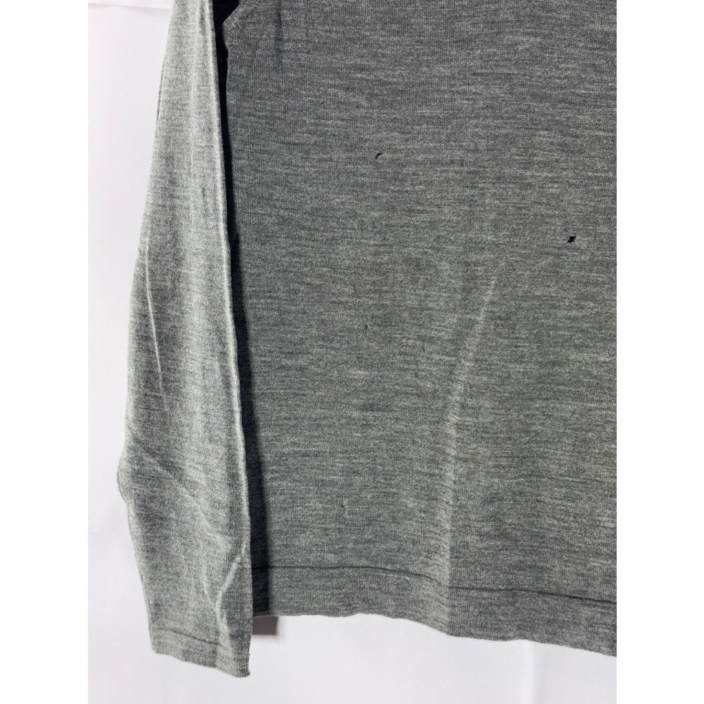 CNC COSTUME NATIONAL Gray Men's Wool V-Neck Long Sleeve Pull Over Sweater SZ S