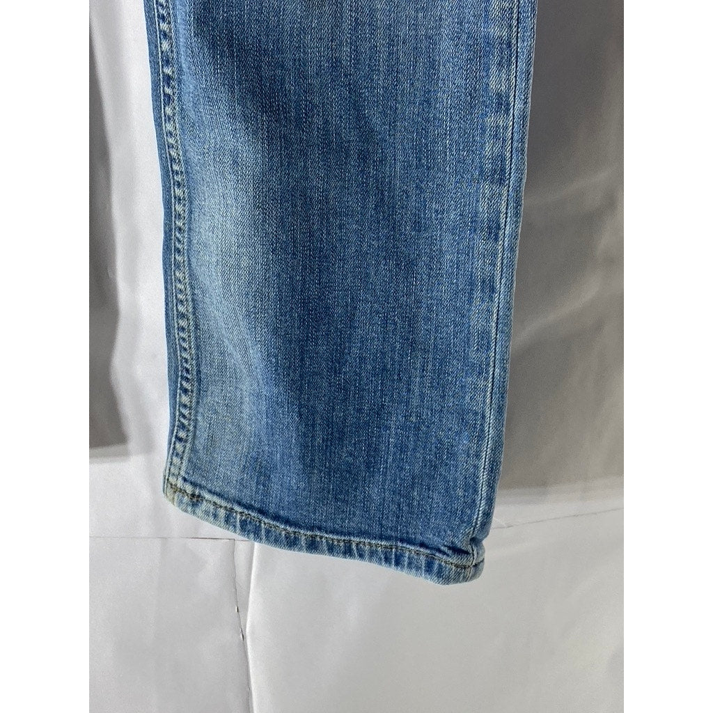 MUSTANG Women's Light Wash Blue Denim Girls Oregon Straight-Leg Jean SZ 27/30