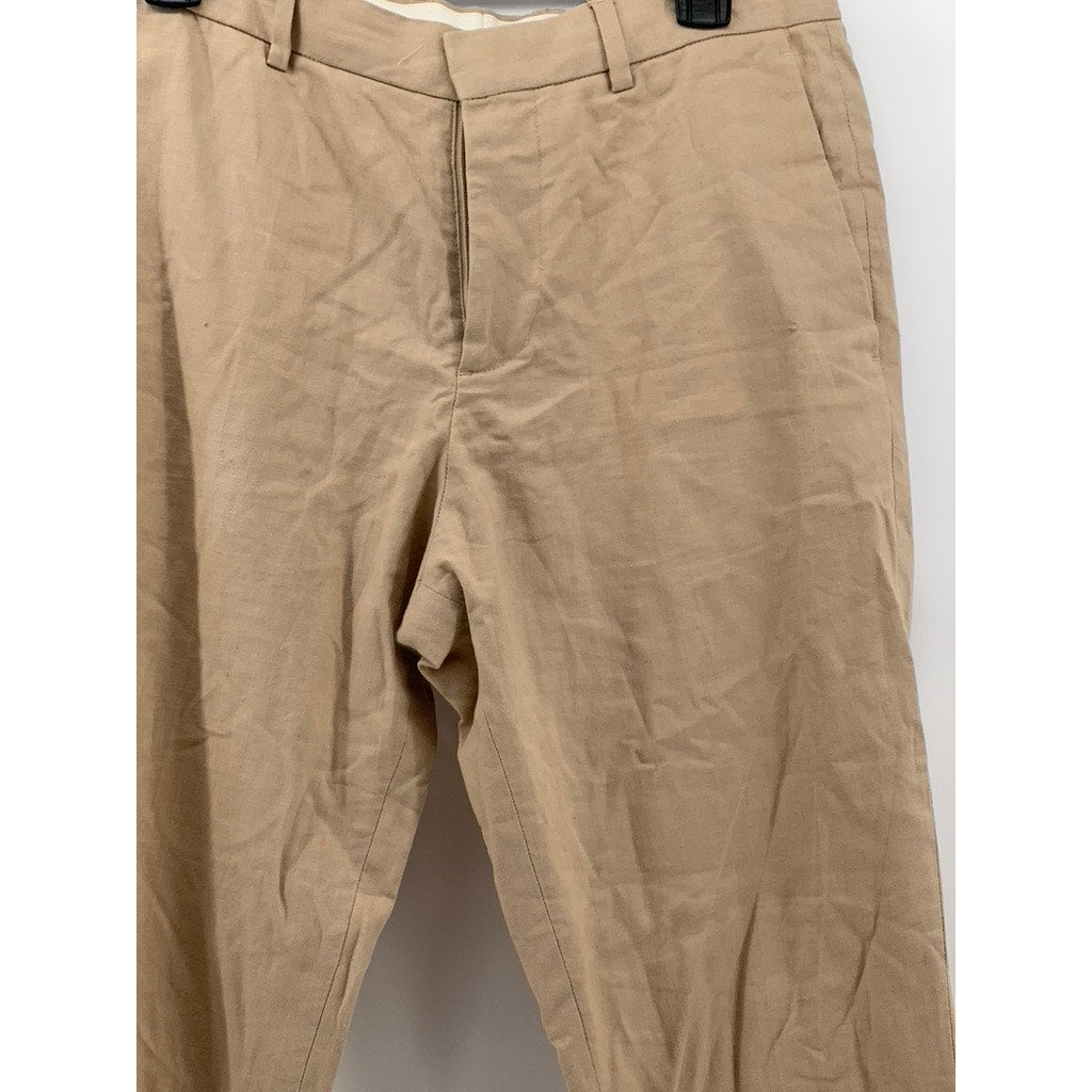 H&M Men's Tan Slim-Fit Solid Pants SZ 33