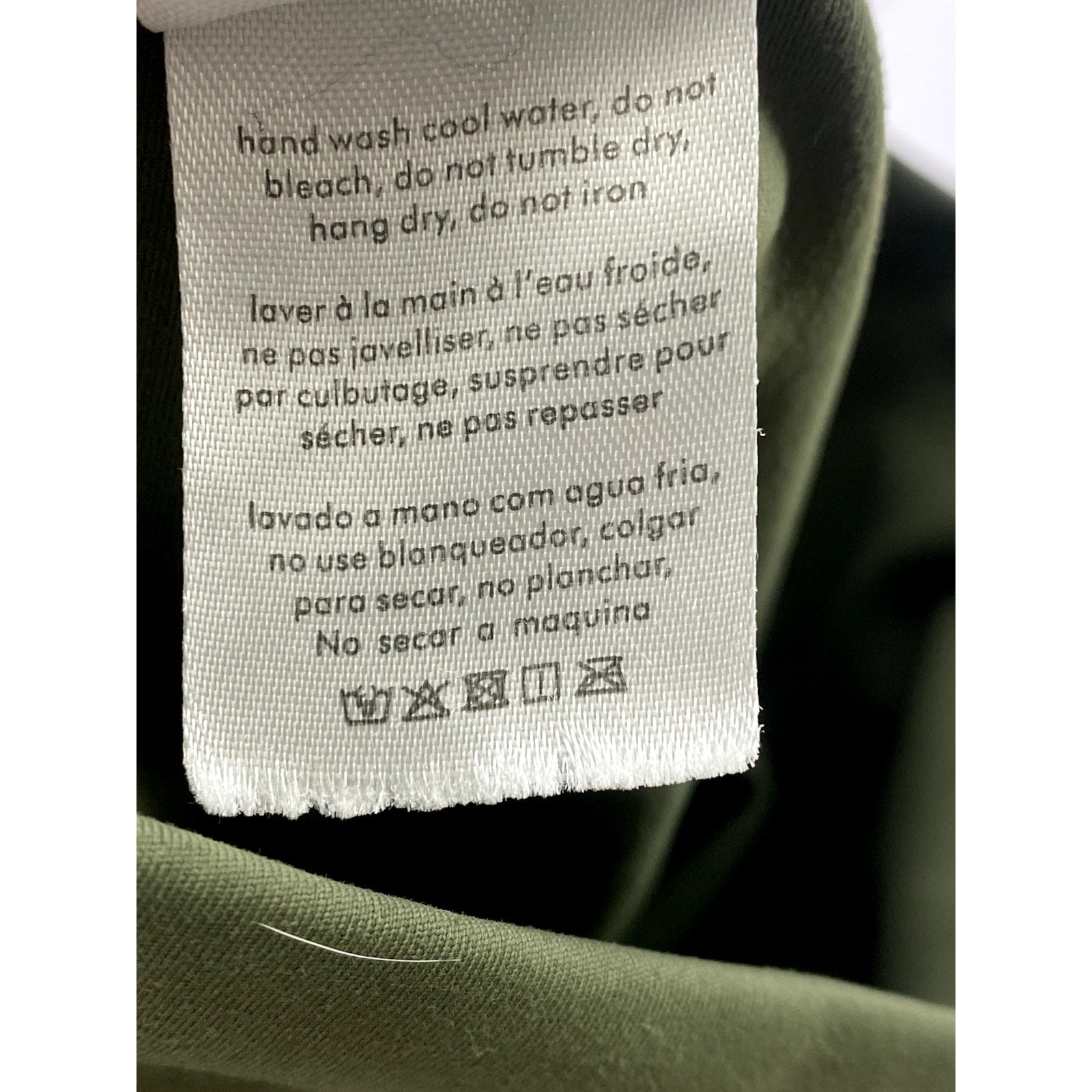 WEWOREWHAT Women's Army Green Solid Pull-On Casual Biker Shorts SZ S