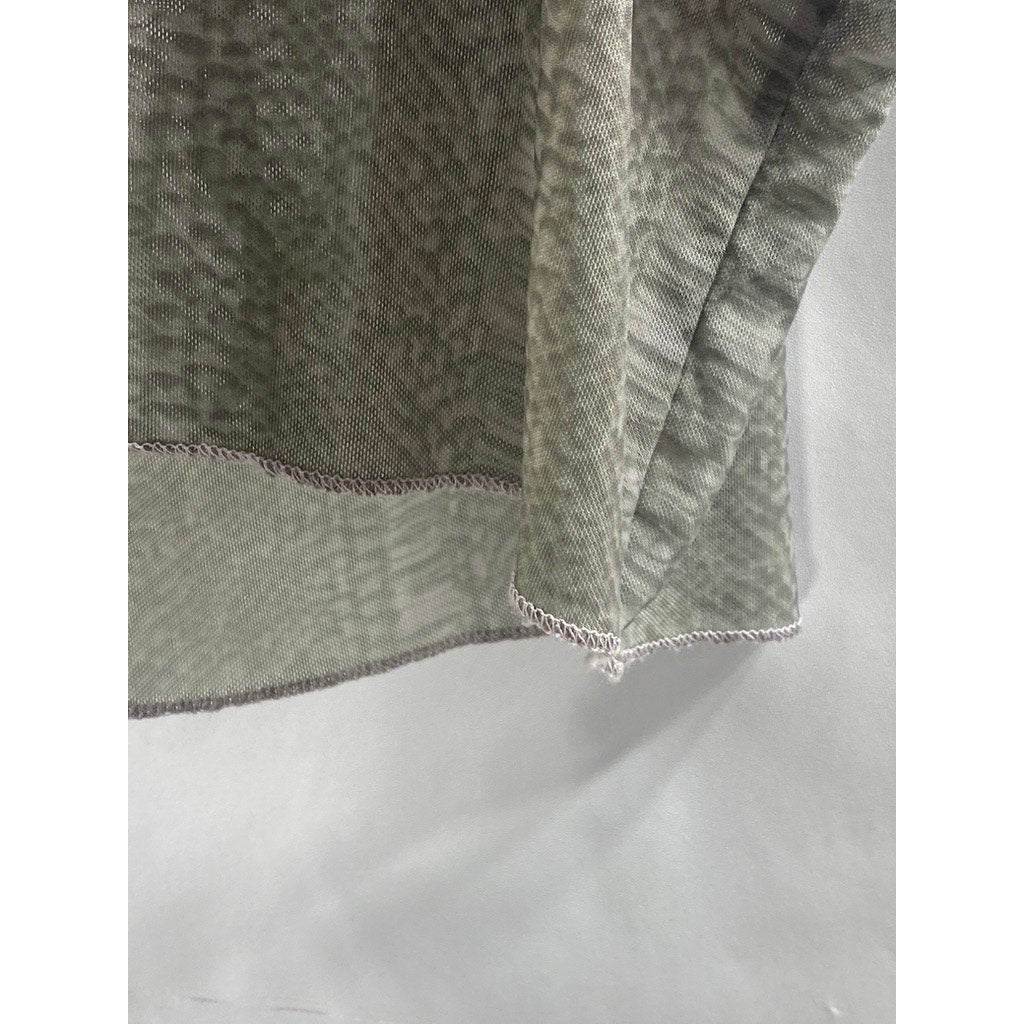 URBAN OUTFITTERS Women's Gray-Lilac Lace-Front V-Neck Spaghetti Strap Top SZ M