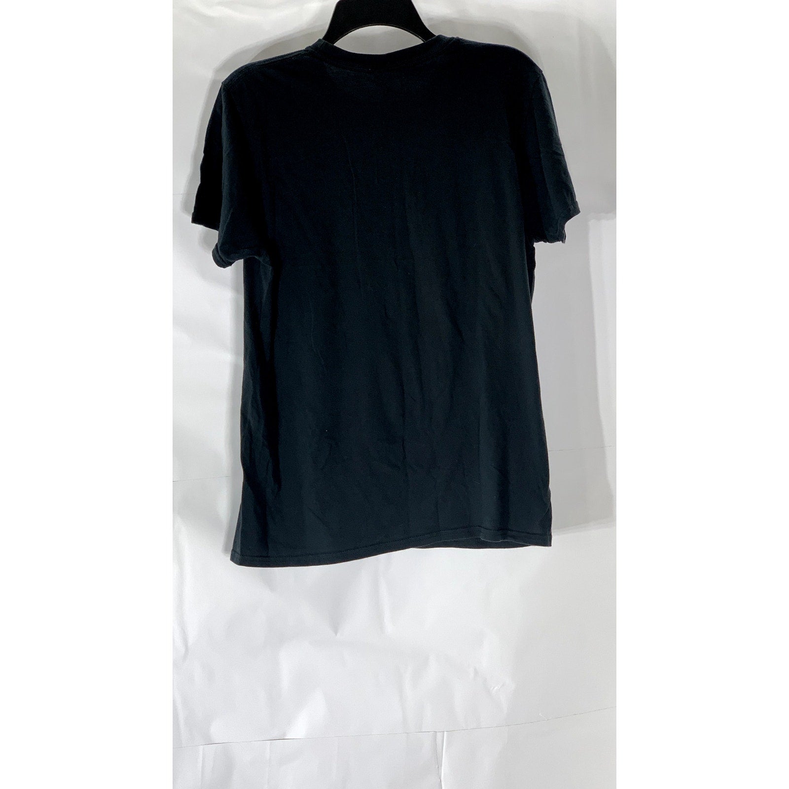 GILDAN Women's Black Graphic Crewneck Short Sleeve T-Shirt SZ M