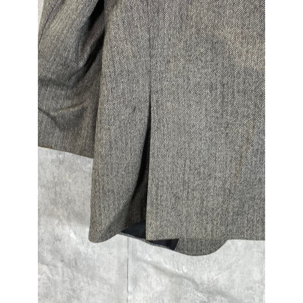 JACK VICTOR COLLECTION Men's Gray Muirwood Wool Two-Button Suit Jacket SZ 46R