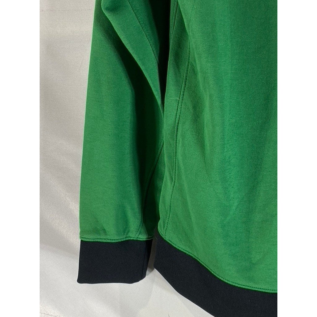 NIKE Youth Green/Black Boston Celtics Showtime Full-Zip Hooded Sweater SZ M