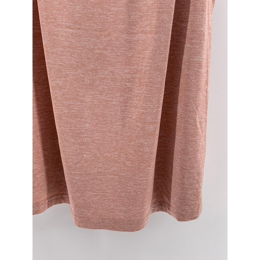 ICTIVE Women's Pink Heathered Mesh Active Tank Top SZ M