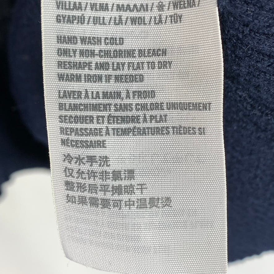 ABERCROMBIE & FITCH Men's Navy V Neck Wool/Cashmere Blend Pullover SZ L