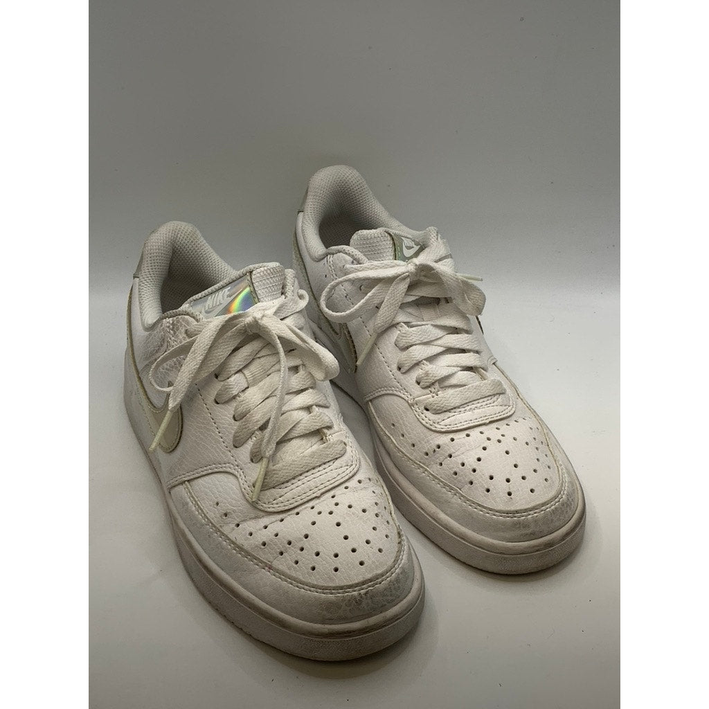 NIKE Women's White-Multi Court Vision Low-Top Sneakers SZ 7