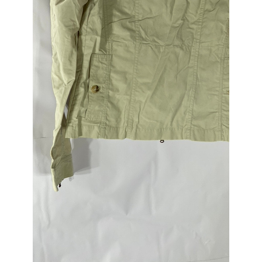 MARLBORO CLASSICS Men's Tan Four-Pocket Zip-Up Jacket SZ M