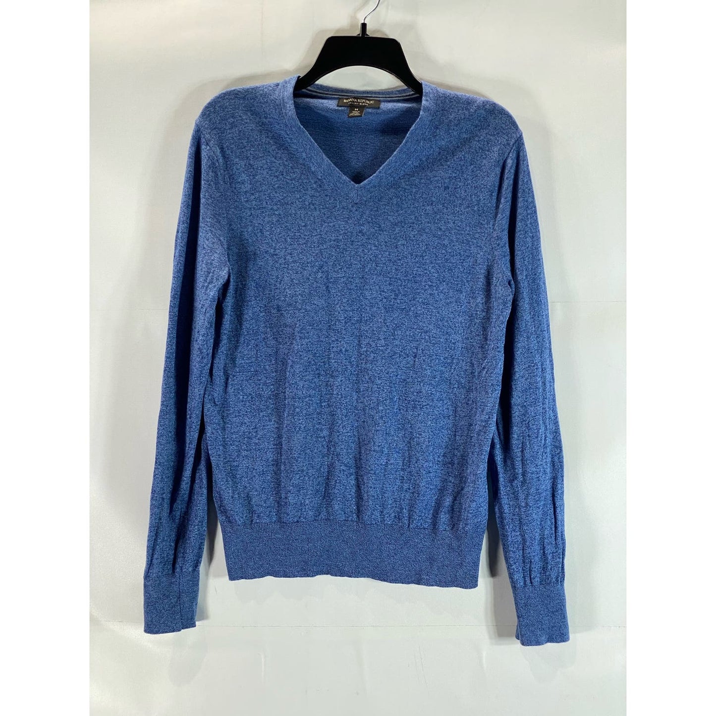 BANANA REPUBLIC Men's Blue Luxury Blend V-Neck Pullover Sweater SZ M