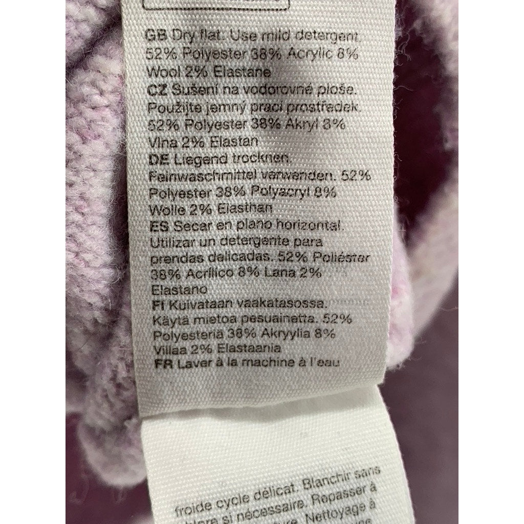 & OTHER STORIES Women's Lilac Soft Knit Mock-Neck Long Sleeve Sweater SZ S