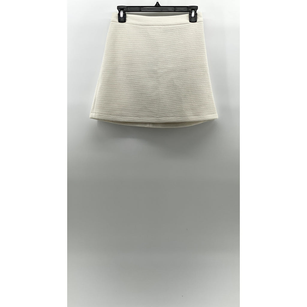 SPORTSGIRL Women's White Textured Pull-On A-Line Pocketless Mini Skirt SZ XS