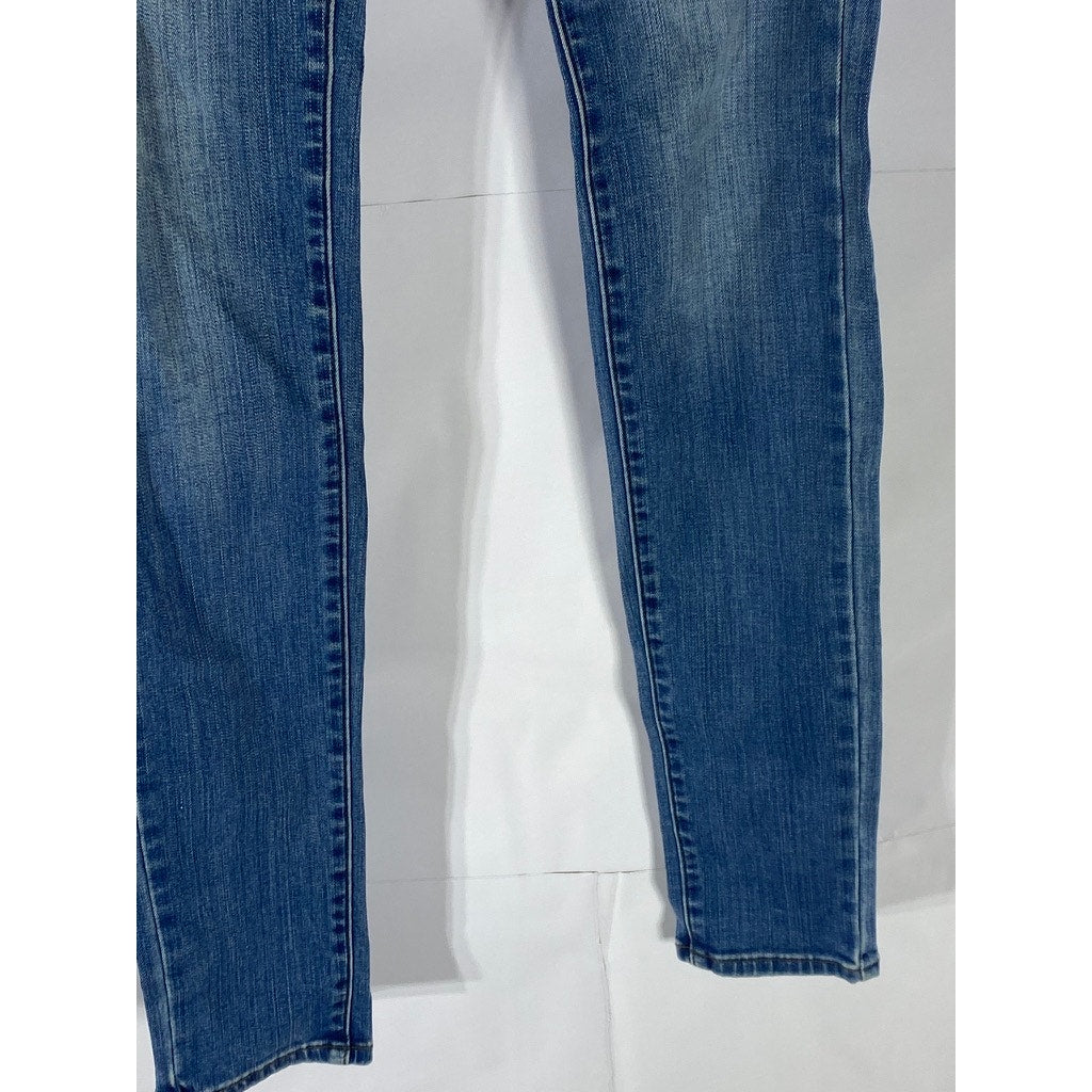 UNIQLO Women's Dark Blue Skinny Denim Straight-Leg Regular-Fit Jean SZ 24X33