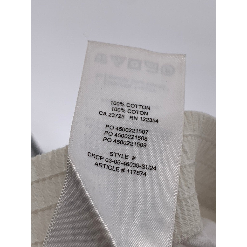 ARITZIA TNA Women's White Solid Straight-Leg Relaxed Fit Pajama Pant SZ XS