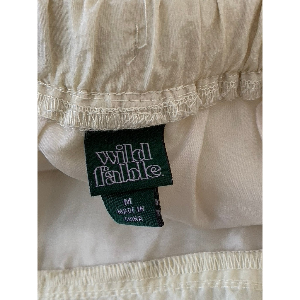 WILD FABLE Women's Tan Elasticized Drawstring Hem Pull-On Pants SZ M