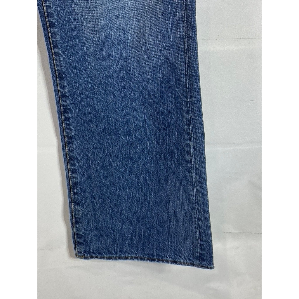 UNIONBAY Men's Blue Vintage Loose-Fit Straight Leg Five-Pocket Jeans SZ 36X34