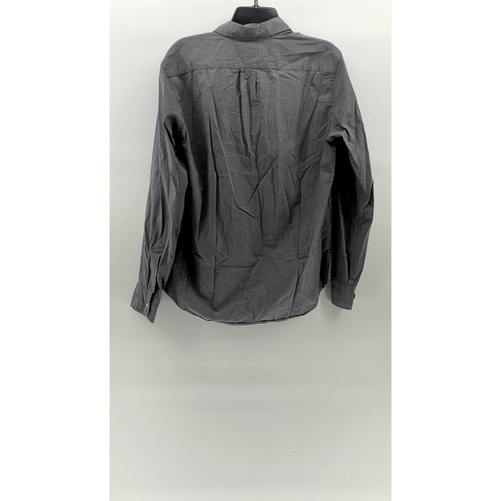 J.CREW Men's Gray Organic Cotton Slim-Fit Button-Up Long Sleeve Shirt SZ M