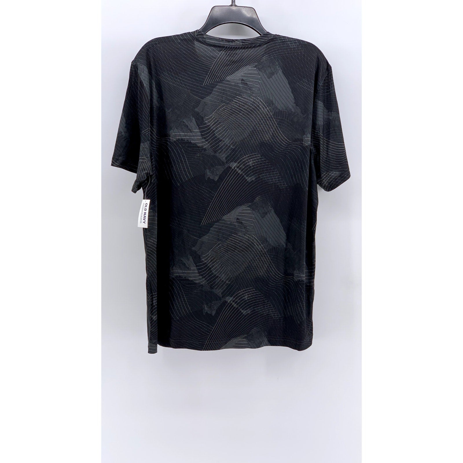 OLD NAVY Men's Black Active Printed Short Sleeve T-Shirt SZ L