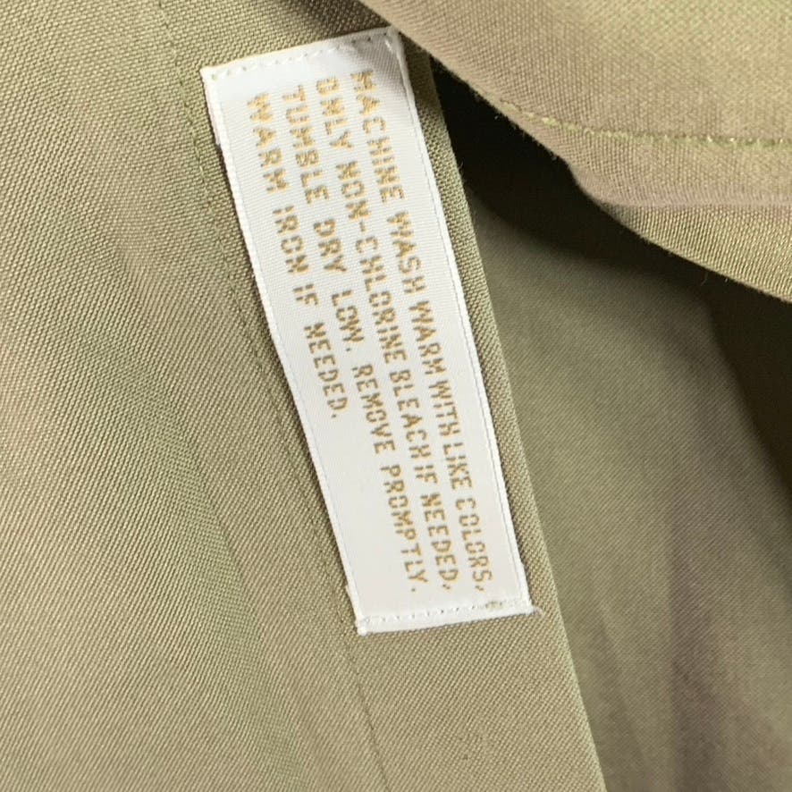 NORDSTROM Men's Khaki Traditional-Fit Smart Care Button-Up Dress Shirt SZ16.5-34