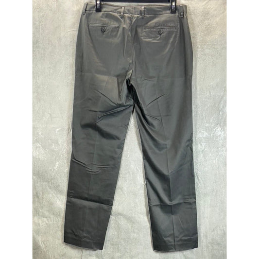BONOBOS Men's Grey Friday Straight Leg Flat Front Dress Pants SZ 35X32
