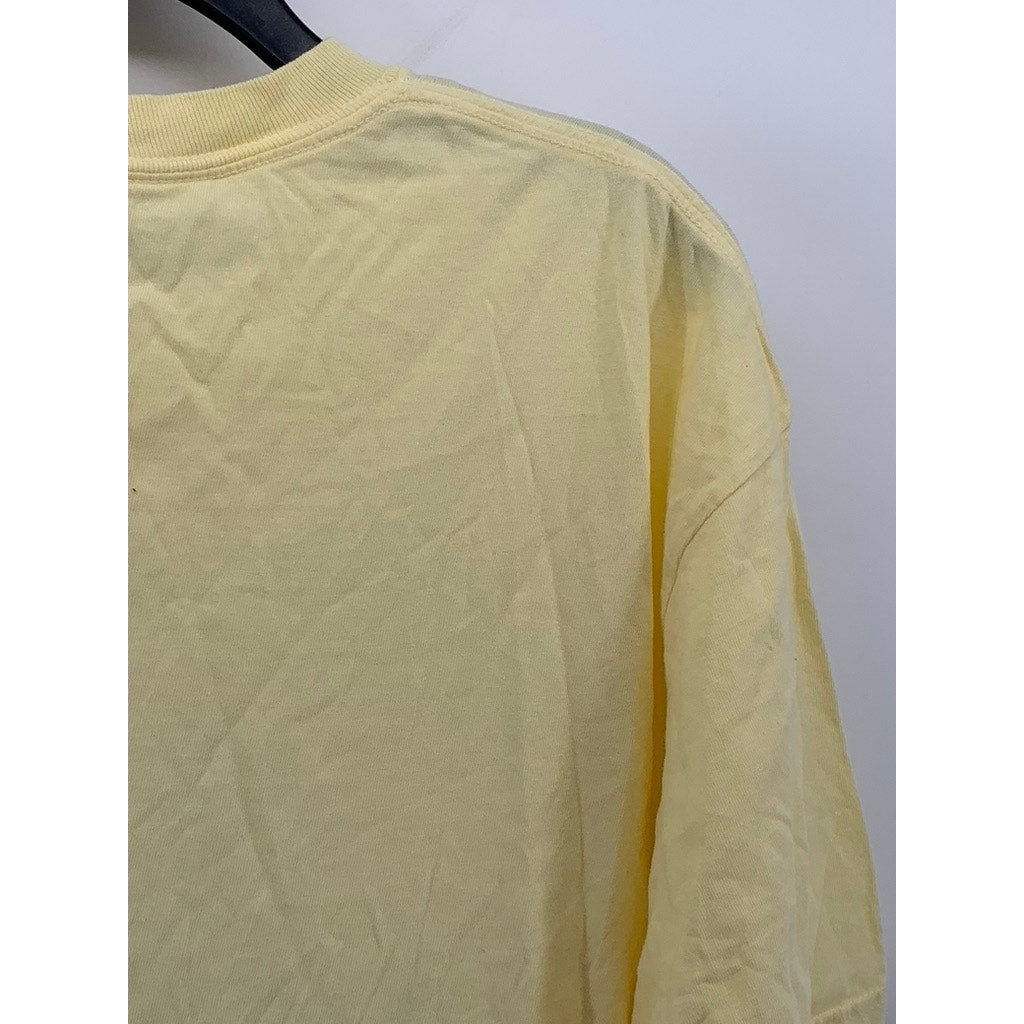 COMFORT COLORS Men's Yellow Crewneck Short Sleeve Little Dipper T-Shirt SZ XL
