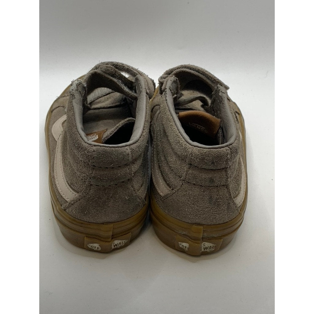 VANS Kids Gray Suede Hi-Top Gum Sole Sneakers SZ 13.5