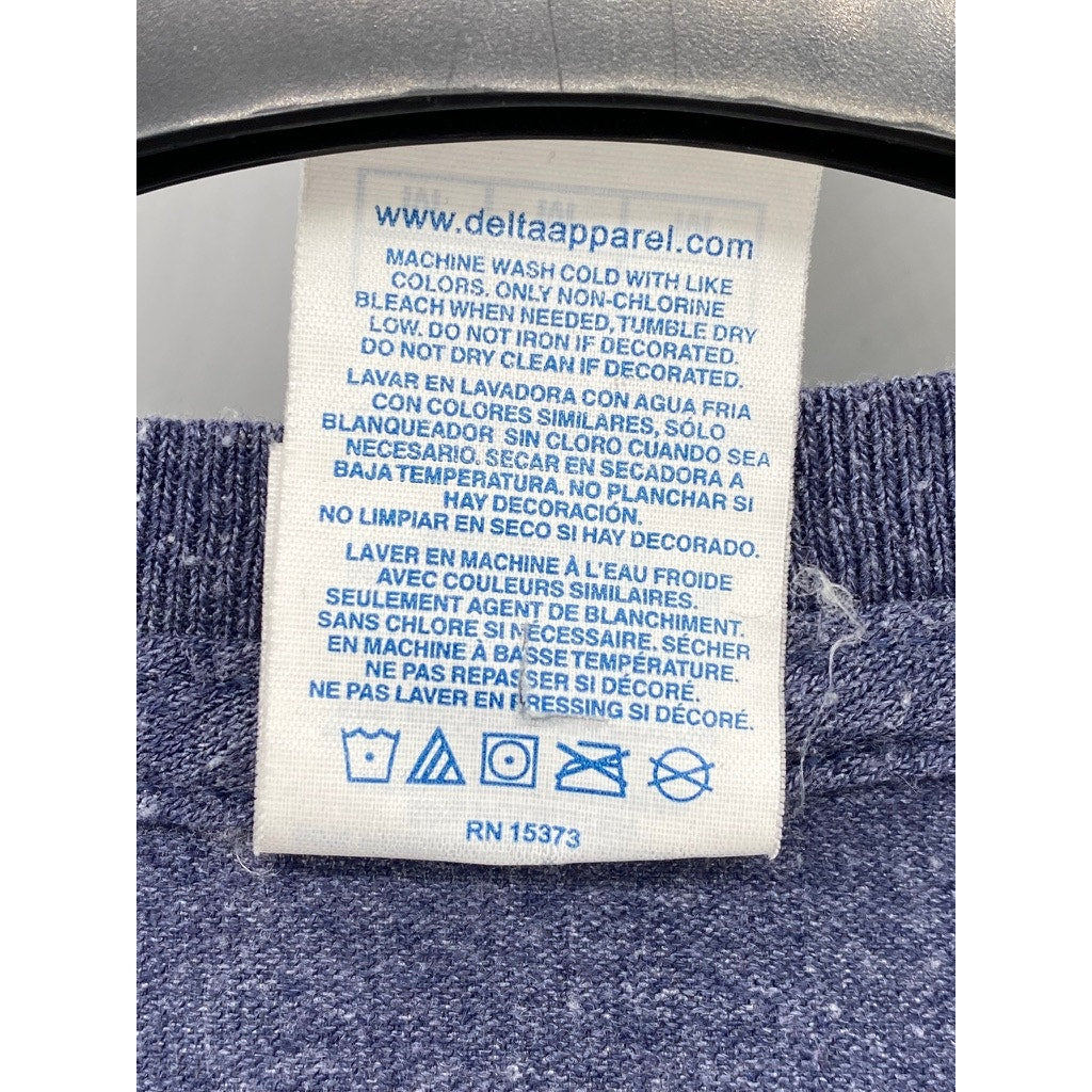 DELTA Men's Dark Blue Arizona Desert Oasis Graphic Long Sleeve T-Shirt SZ M