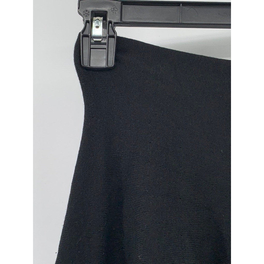 TEA N ROSE Women's Black Knit A-Line Skirt SZ M