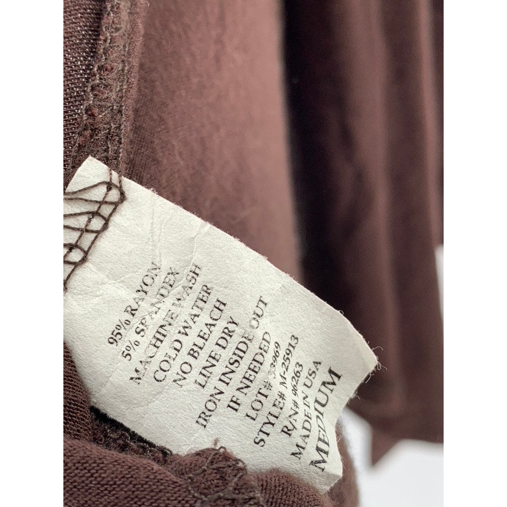 JASON MAXWELL Women's Brown Studded Open Front Cardigan SZ M