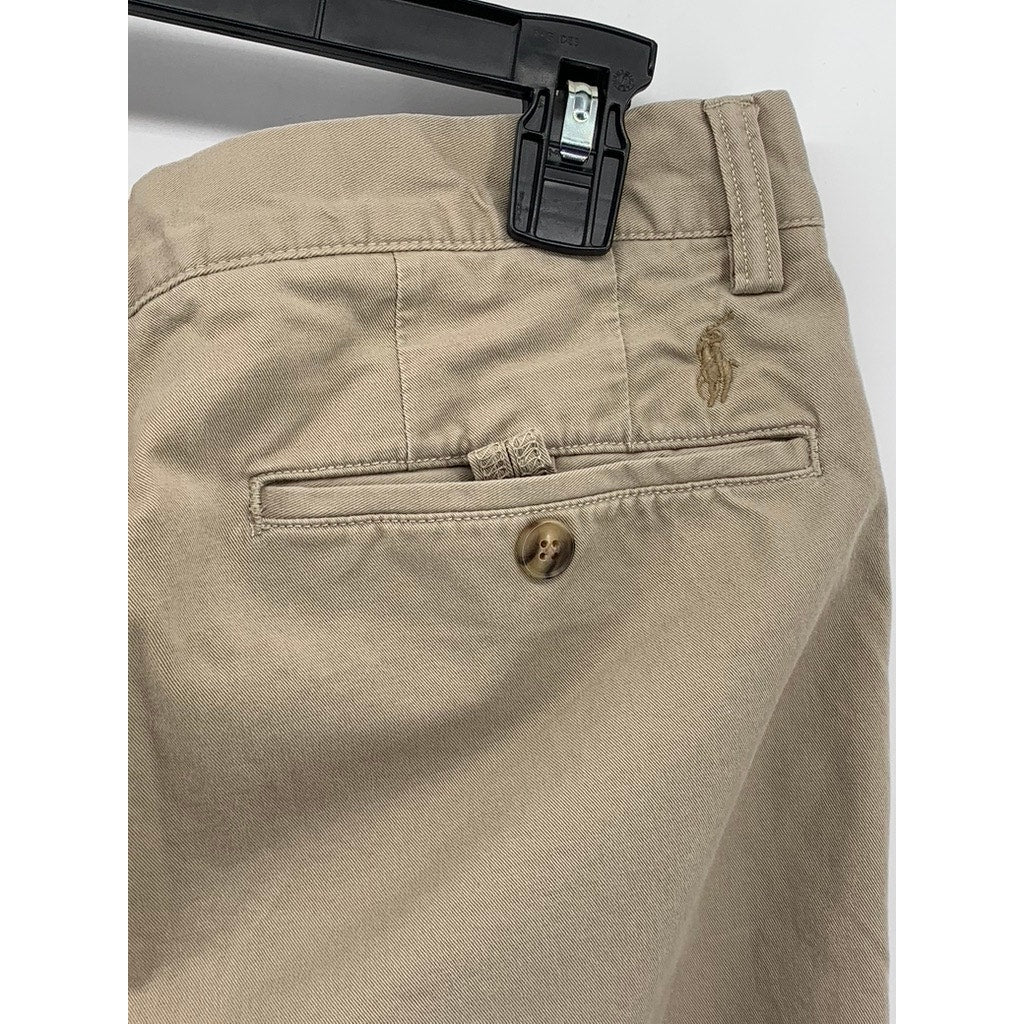 POLO RALPH LAUREN Men's Tan Stretch Straight Fit Pants SZ 34X34