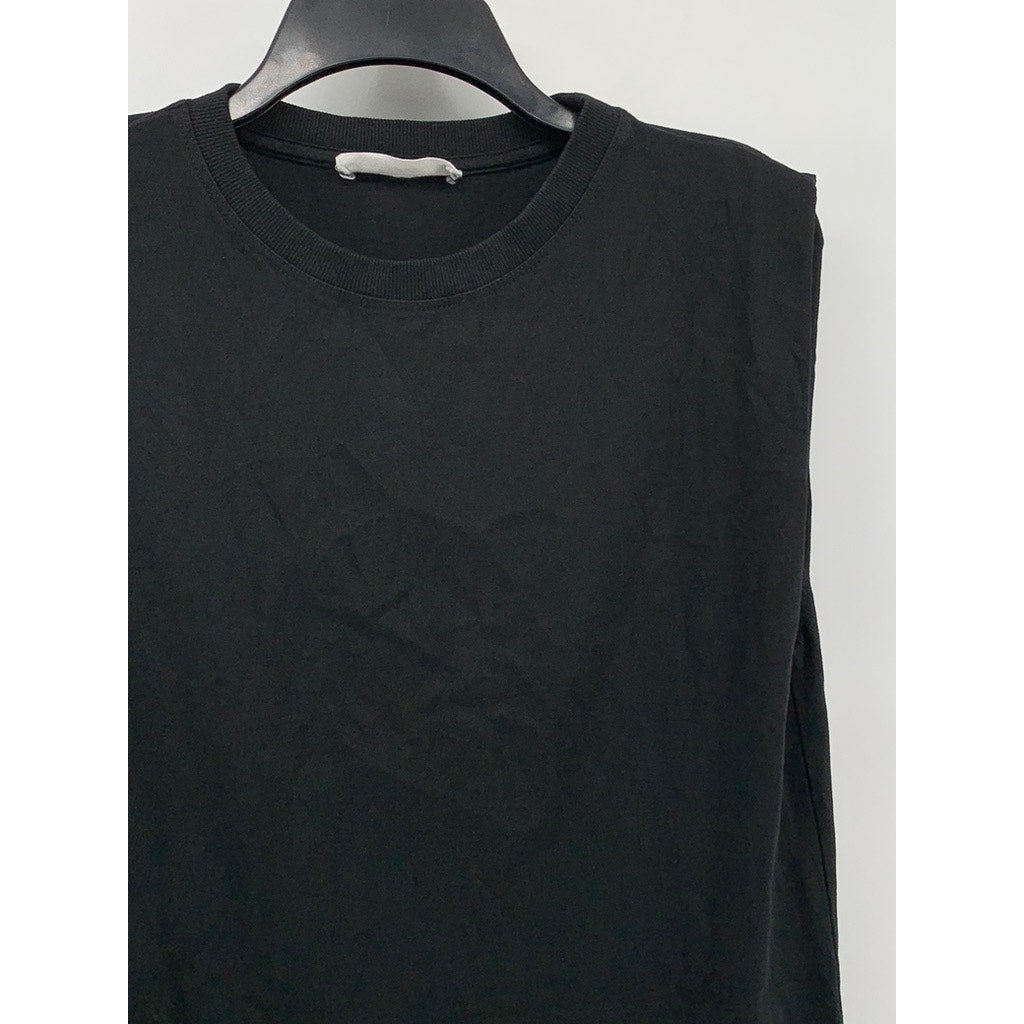 MNG Women's Black Crewneck Muscle Sleeve Dress SZ 4