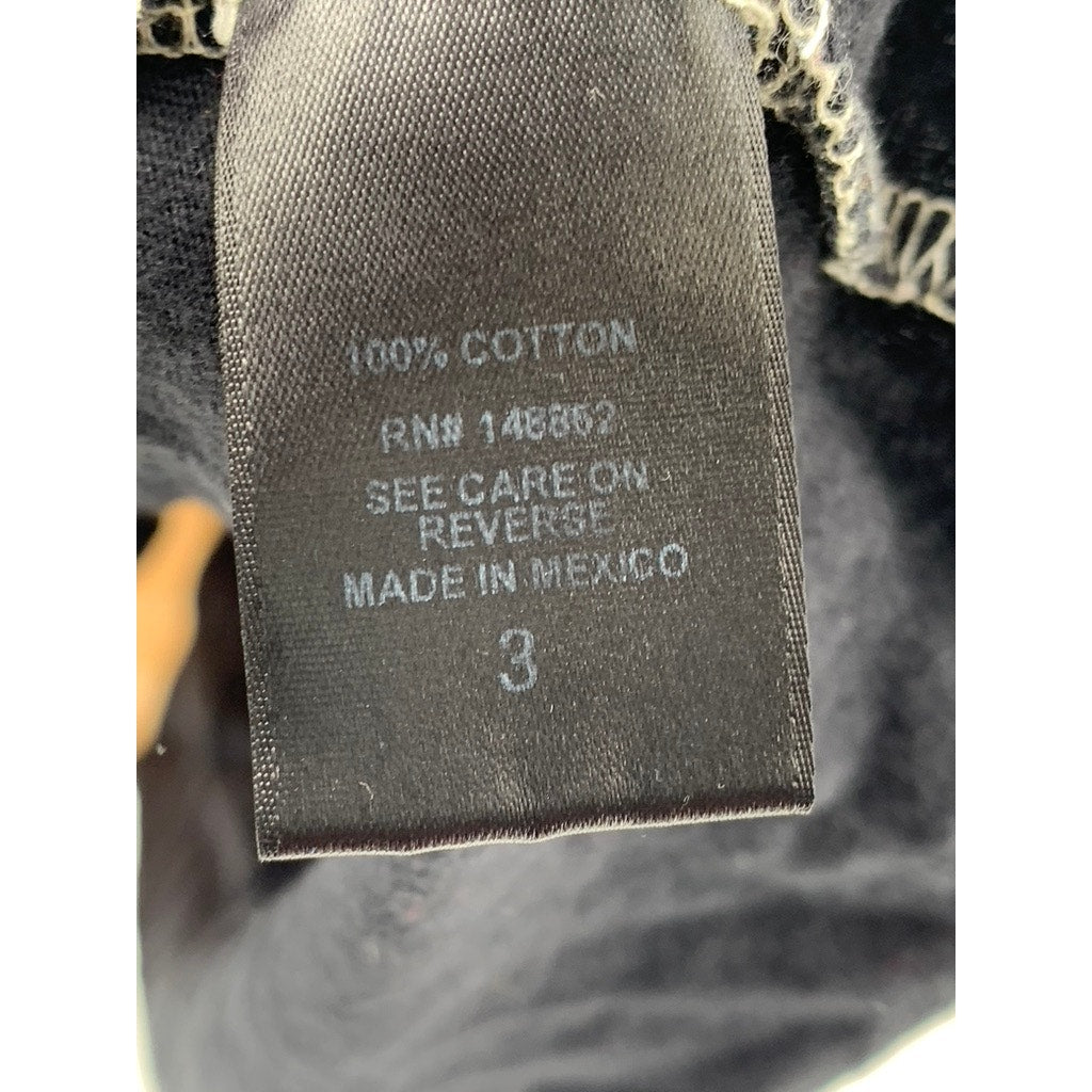 TORRID Women's Black-Beige Slit Graphic Tee SZ 3