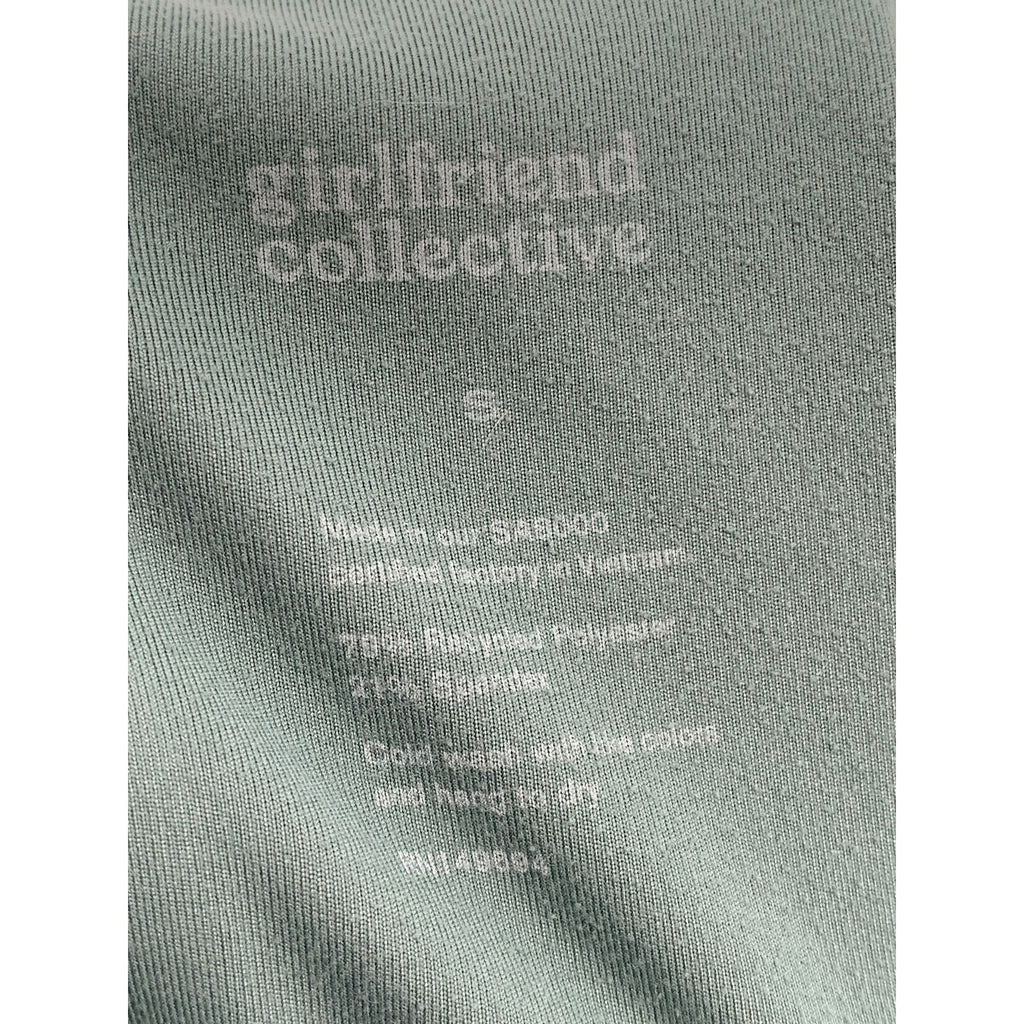 GIRLFRIEND COLLECTIVE Women's Dark Green High-Rise Compression Leggings SZ S